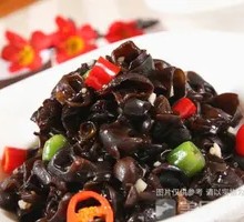 Spicy and Sour Black Wood Ear Mushrooms