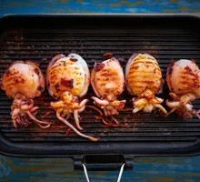 Grilled Squid Skewers