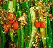 Blanching Okra