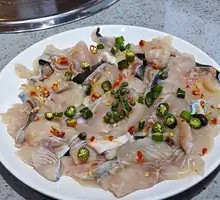 Freshly Sliced Grass Carp Fillet