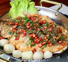 Steamed Sea Bass with Sauce