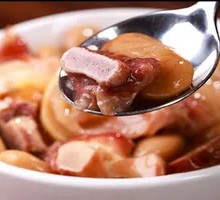 White Bean Stewed with Ham