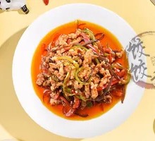 Fragrant Tofu and Pork Filament in Wooden Bucket Rice