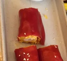 Golden Sea Shrimp Red Rice Noodle Roll