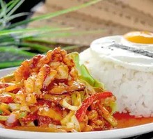 Tomato and Pork Rice Bowl