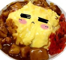 Stewed Pork Omelette Rice