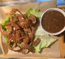 Pickled Vegetable Paste with Pork Belly and Pig Skin Platter