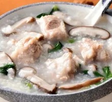 Pork Rib and Greens Porridge