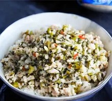 Pickled Vegetable and Pork Rice Bowl