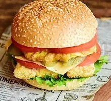 PAPA Sour Cream Cod Burger