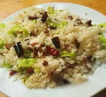 Green Pepper Dry Pork Fried Rice