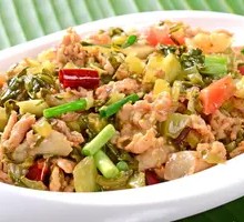 Pickled Vegetable Stir-Fry with Pork