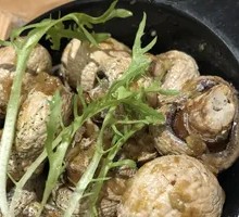 Garlic Cream Roasted Mushrooms