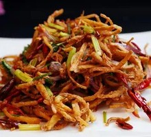 Dry-Fried Wood Ear Mushrooms