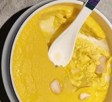 Bamboo Shoot and Egg Custard Steamed