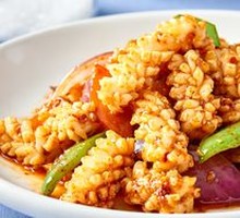 Grilled Squid on Iron Plate