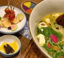 Wild Mushroom Hot Pot Rice Noodles