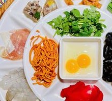 Traditional Chicken Soup Over Rice Noodles