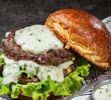 Blue Mold Cheese Burger