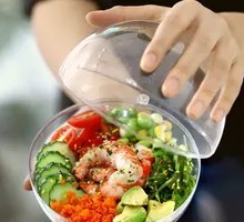 Argentine Red Shrimp Poke Rice