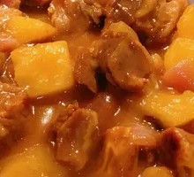 Curry Beef Brisket Potato Mash