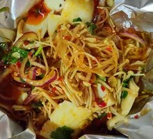Beef Tripe Wrapped in Enoki Mushrooms