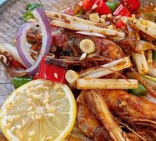 Stir-Fried Large Shrimp