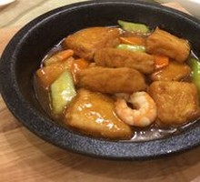 Braised Tofu in Abalone Sauce