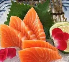 Freshly Sliced Salmon