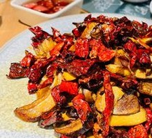 Old-Style Yellow Chanterelle Mushroom Stew Rice