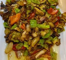 Dry Chili Stir-fried Morel Mushroom