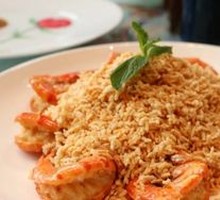 Rice Fragrance Baked Tiger Prawns