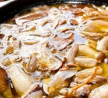 Chicken Ham Mushroom Pot