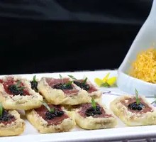 Truffle Sauce Pan-Fried Dumplings with Fresh Cheese
