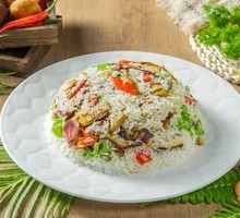 Porcini and Ham Fried Rice