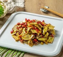 Dry Chili Stir-fried Morel Mushroom
