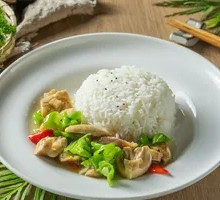 Green Head Mushroom Risotto