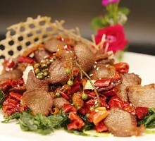 Mint Oil Drizzled Thick Dried Pork