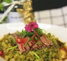 Pickled Vegetable and Shredded Pork Salad