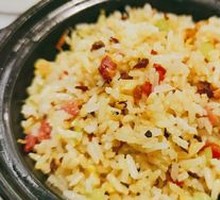 Oyster Mushroom and Ham Fried Rice
