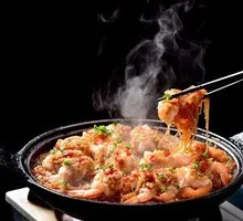 Garlic Shrimp with Rice Noodles