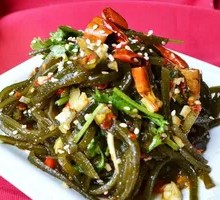 Cold-mixed kelp strands