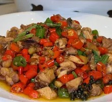 Stir-Fried Chicken with Chili Peppers