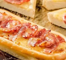 Bacon Sausage Cheese Boat