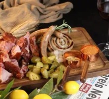 German Pork Knuckle with Sausage