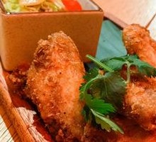 Lemongrass Chicken Wings with Lemon Chicken Strips