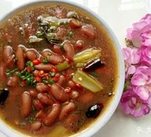 Pickled Vegetable and Red Bean Rice