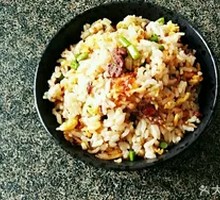 Dried Meat Egg Fried Rice