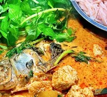 Fried Tofu and Fish Stew