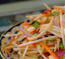 Green Mango and Milk Fan Salad